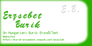 erzsebet burik business card